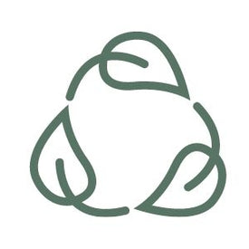 circle of leaves to represent zero waste living